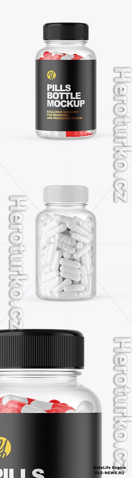 Clear Pill Bottle Mockup 72595