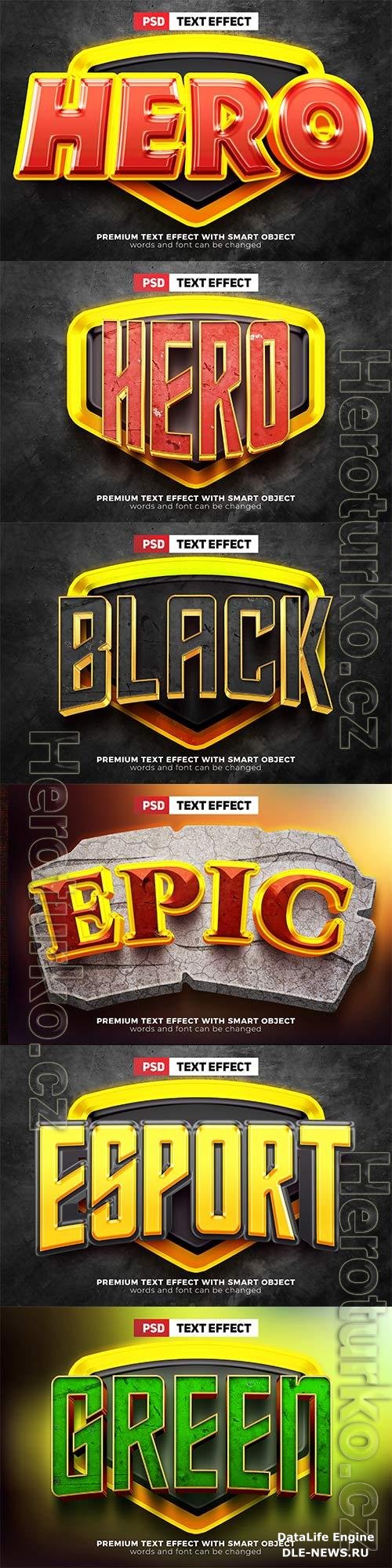 Psd text effect set vol 252