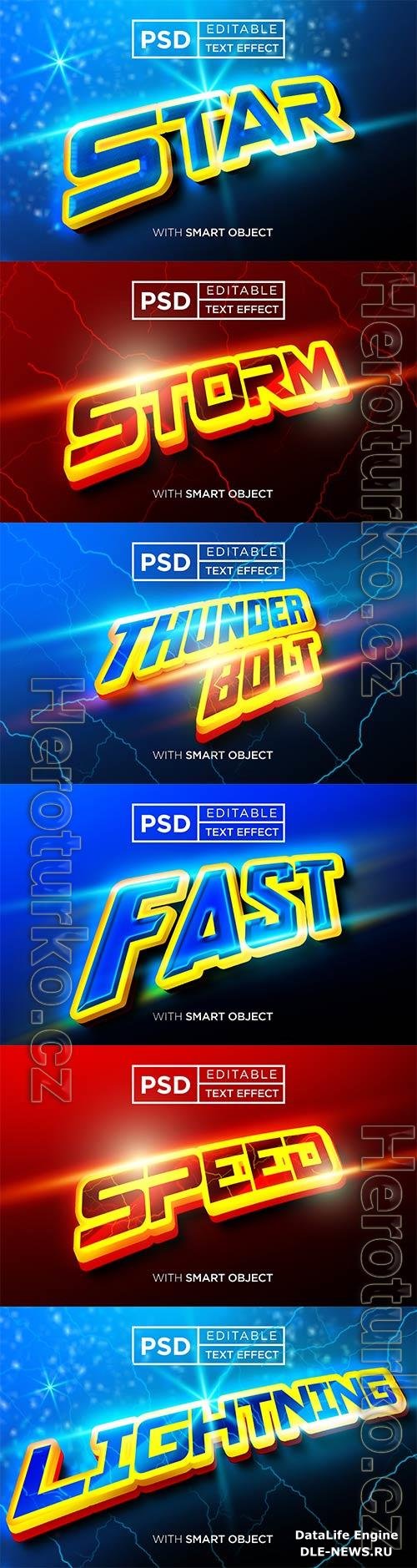 Psd text effect set vol 250