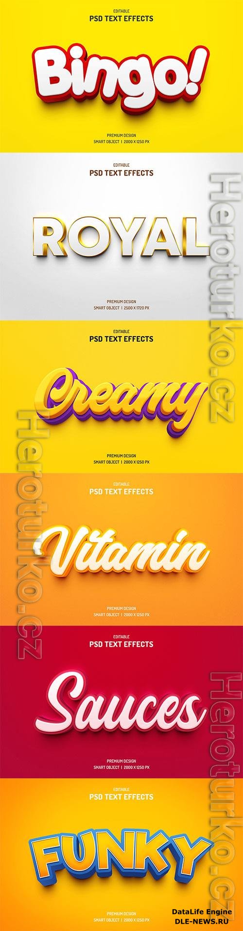 Psd text effect set vol 276