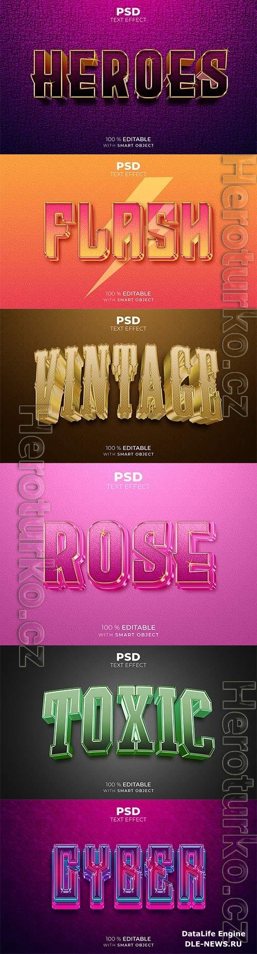 Psd text effect set vol 267