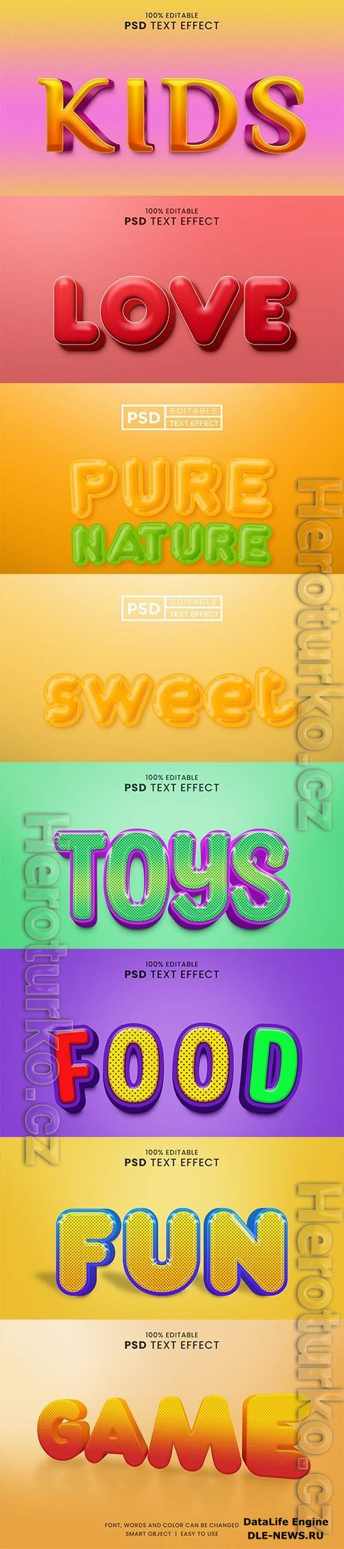 Psd text effect set vol 287