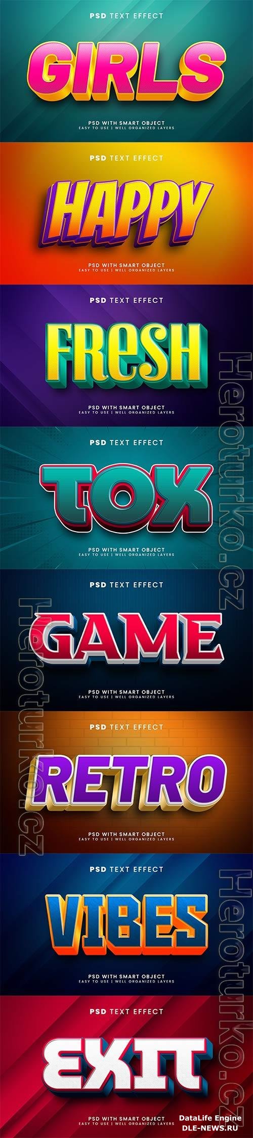 Psd text effect set vol 285