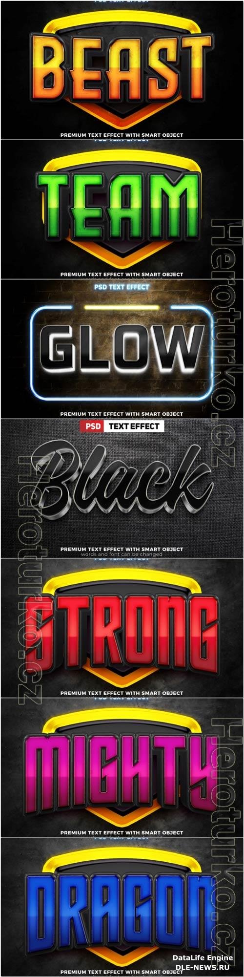 Psd text effect set vol 313