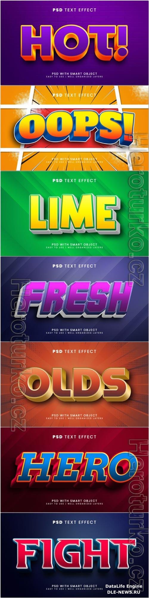 Psd text effect set vol 311