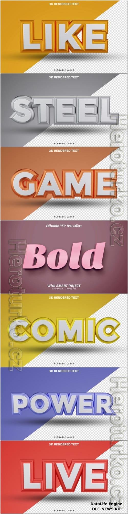 Psd text effect set vol 329