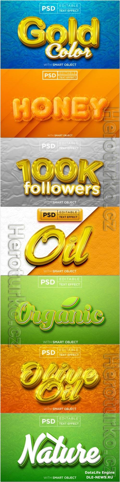 Psd text effect set vol 322