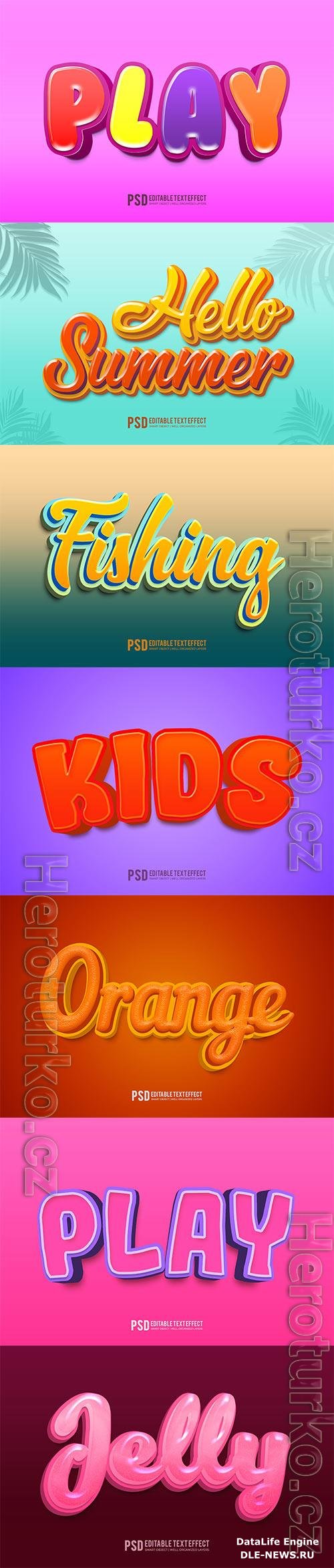 Psd text effect set vol 334