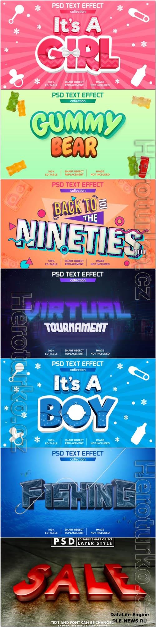 Psd text effect set vol 364