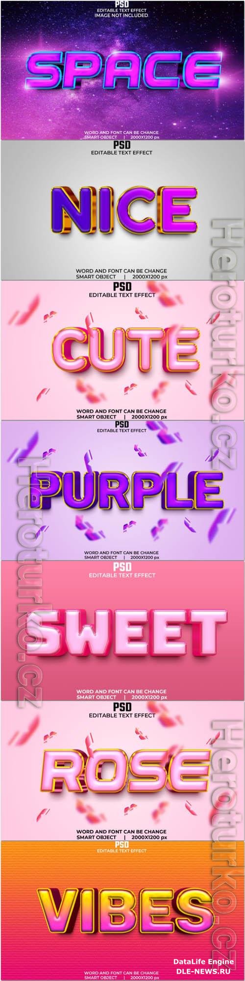 Psd text effect set vol 358