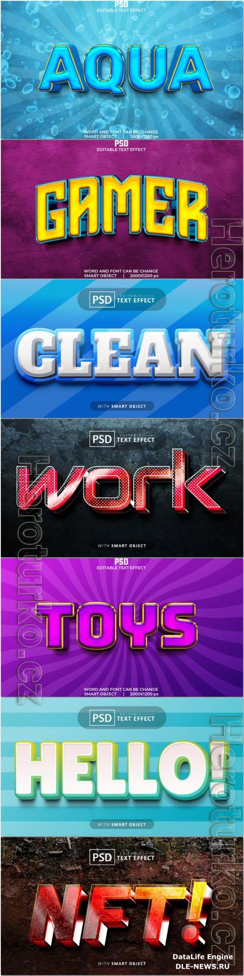 Psd text effect set vol 357