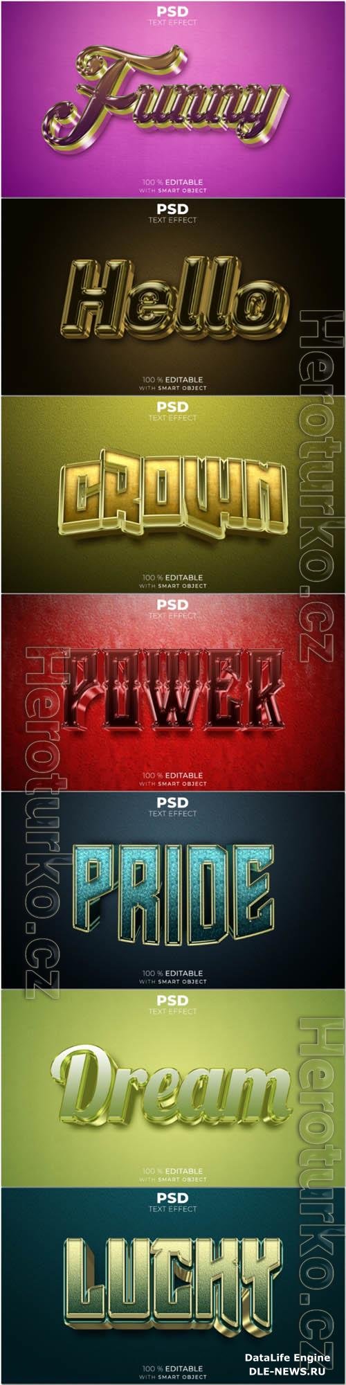 Psd text effect set vol 352