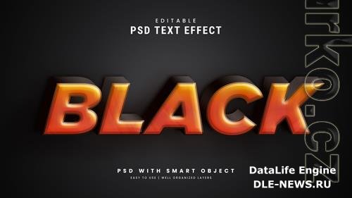 3d editable text effect style premium psd