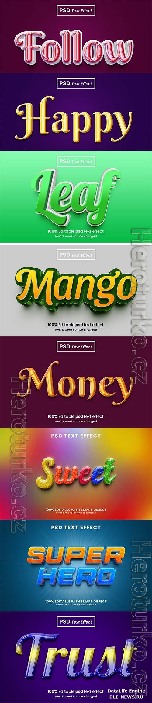 Psd text effect set vol 184