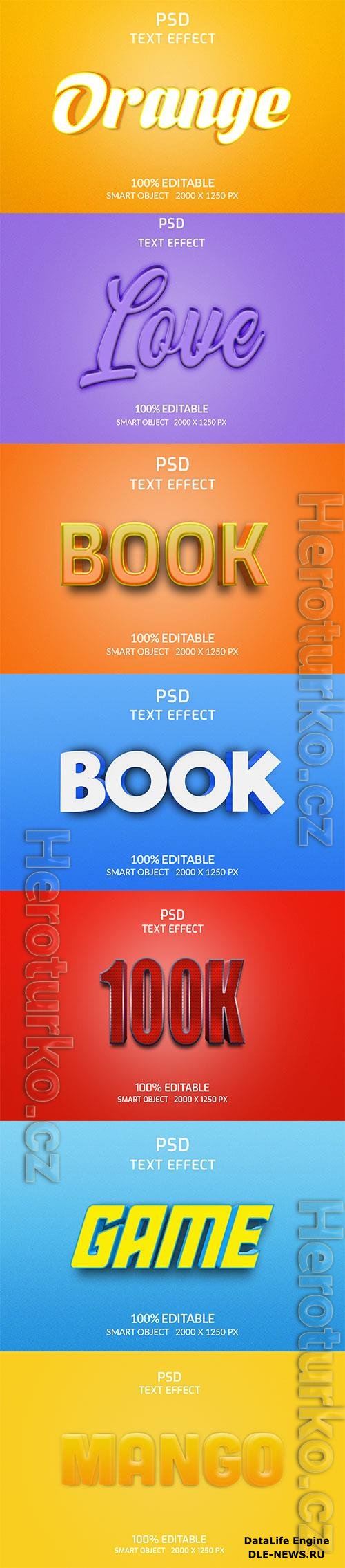 Psd text effect set vol 166