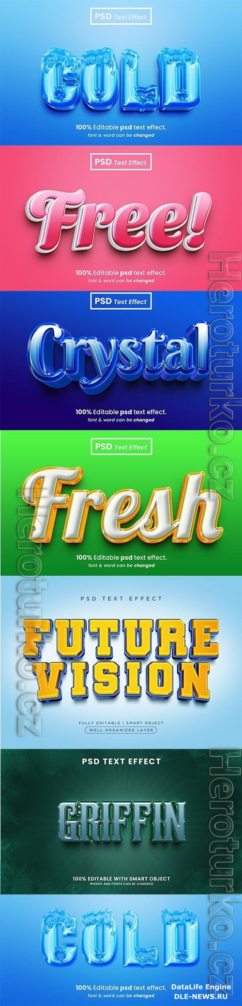 Psd text effect set vol 158