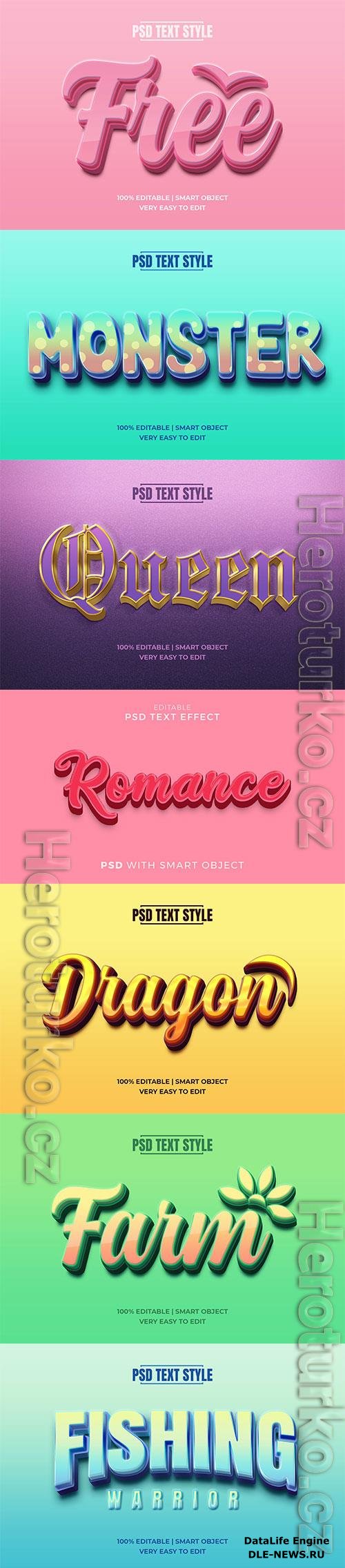 Psd text effect set vol 151