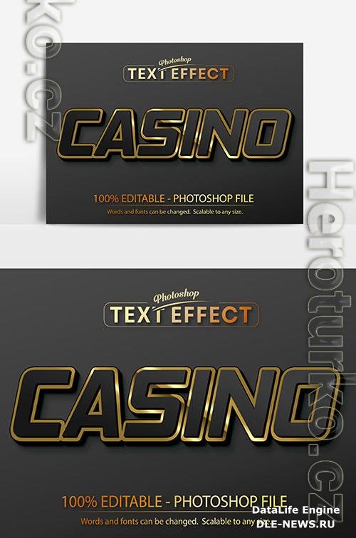 Nice psd text effect casino