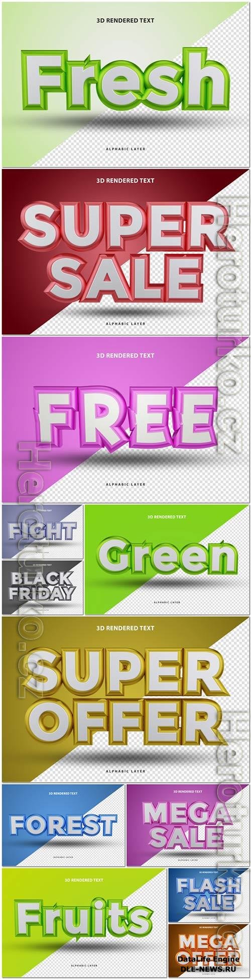 Psd text effect set vol 367