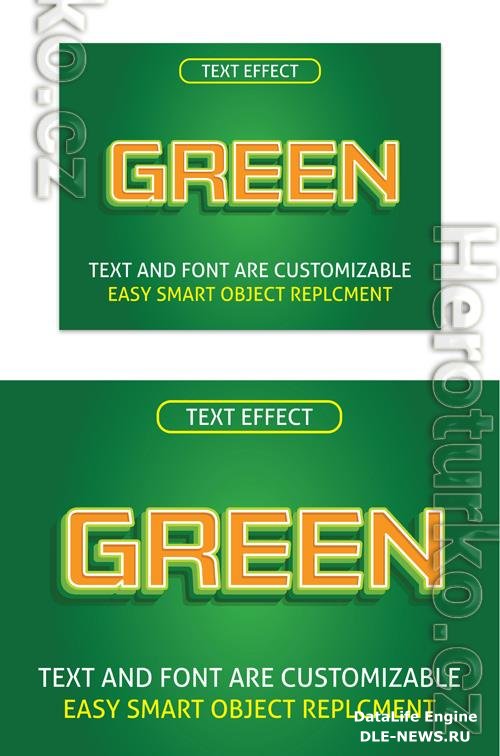 Text Effect Illustrator Style Effect Vector