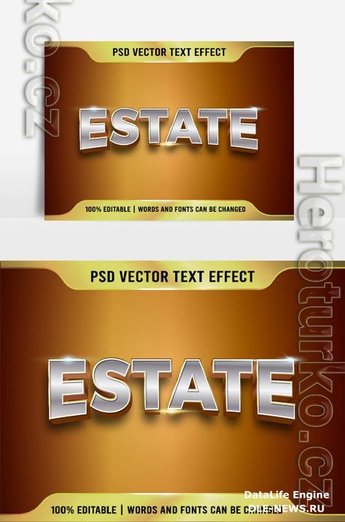 Editable Text effect Estate