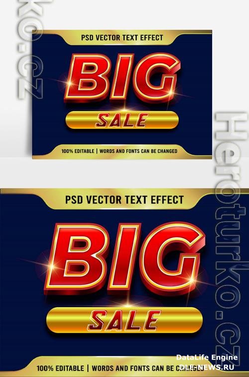 Big Sale Text Effects Beautiful 3D Effect