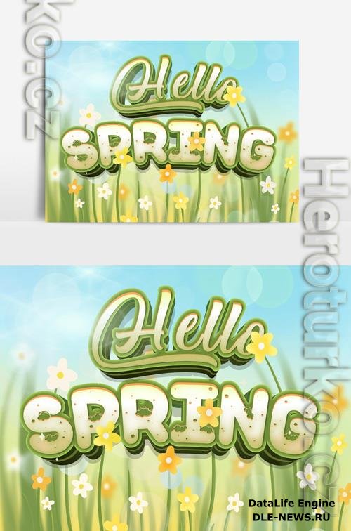 Beautiful Spring Text Effect vol 7