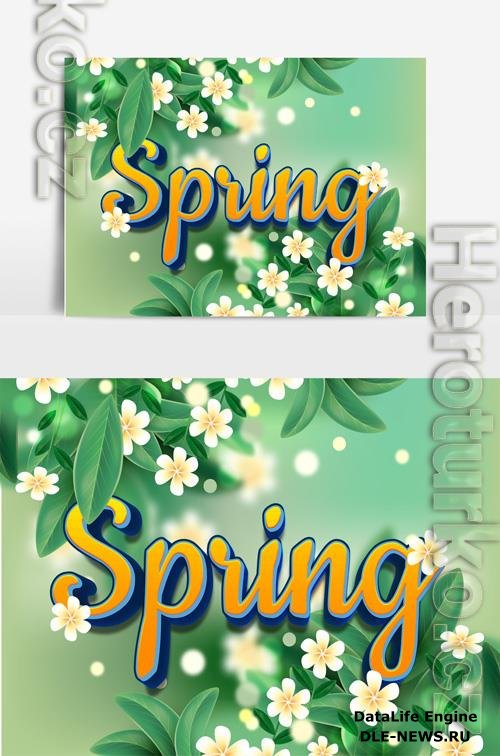 Beautiful Spring Text Effect vol 6