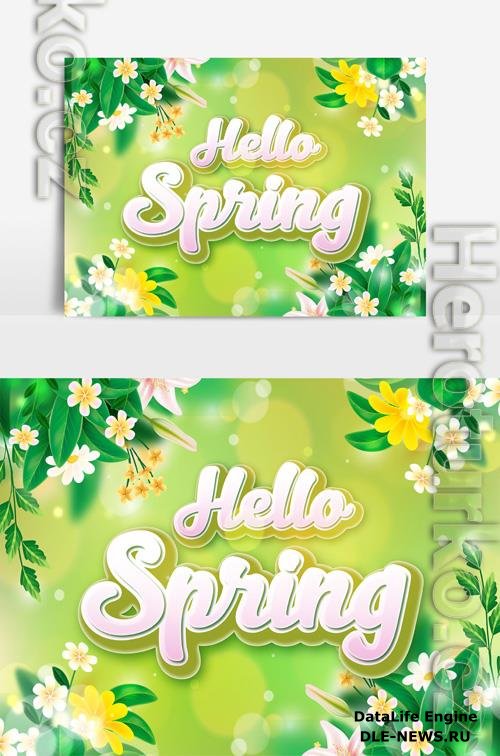 Beautiful Spring Text Effect vol 5