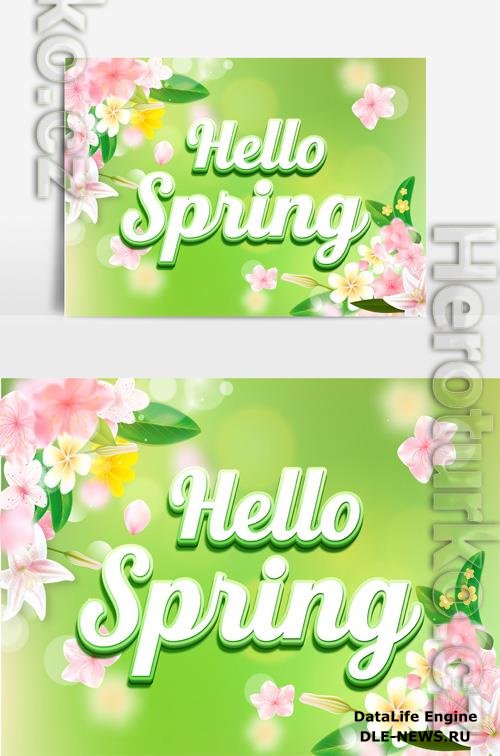 Beautiful Spring Text Effect vol 4