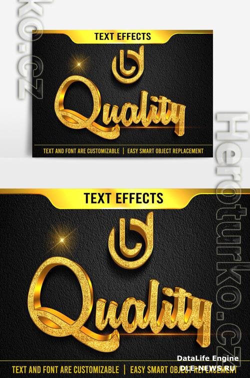 Quality text effect 3d correction