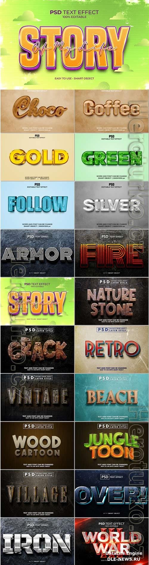 Psd text effect set vol 386