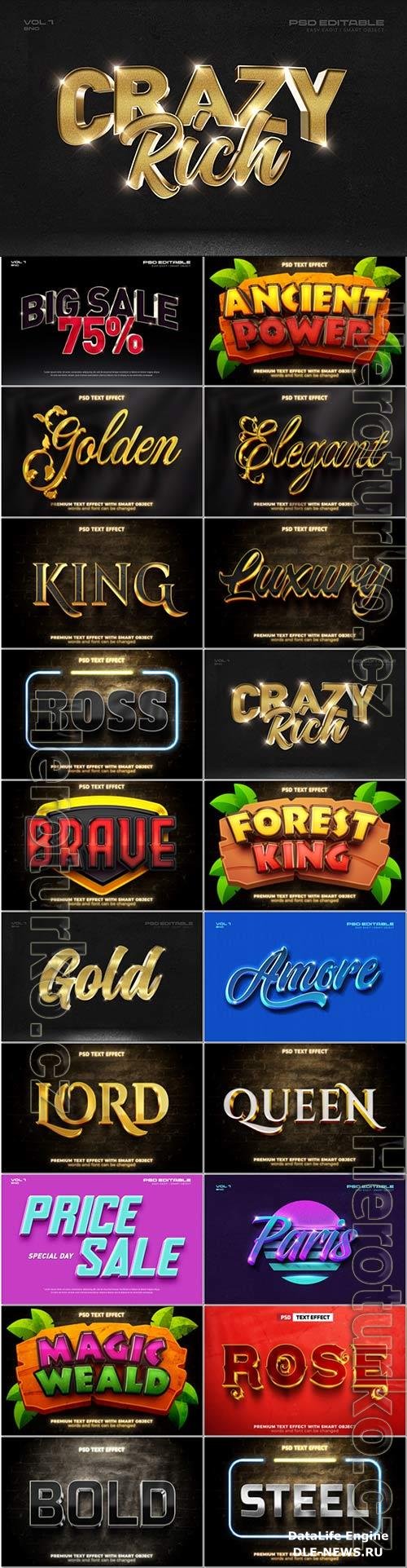 Psd text effect set vol 383