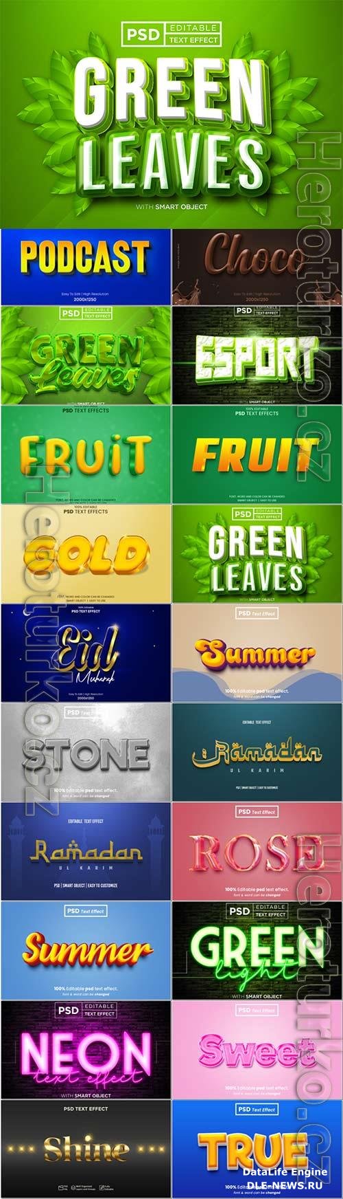 Psd text effect set vol 393