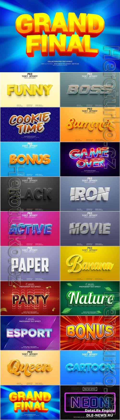 Psd text effect set vol 390