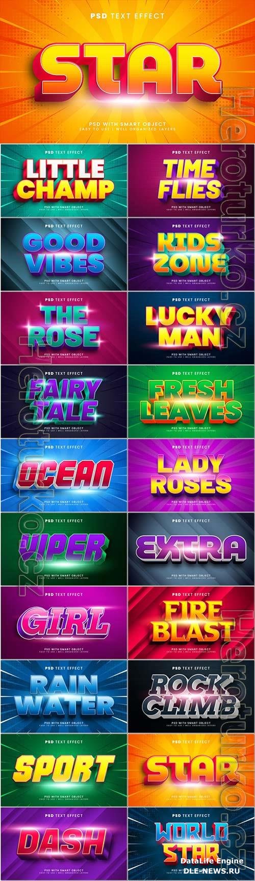 Psd text effect set vol 398