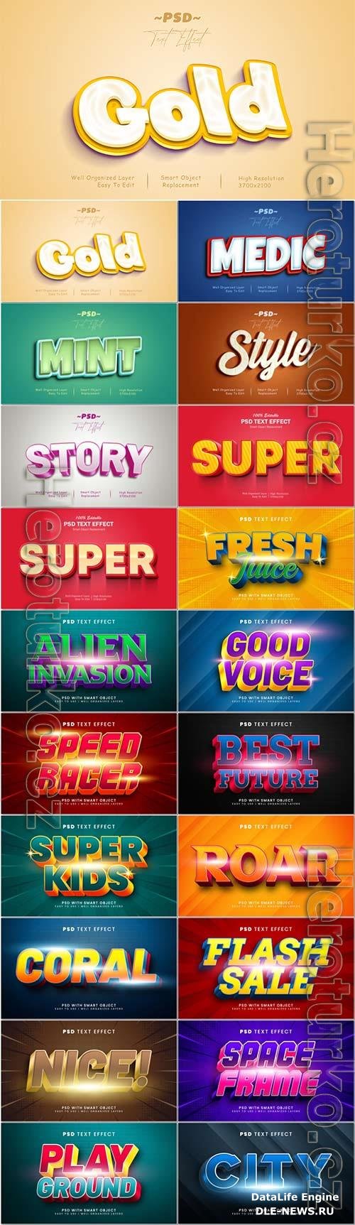 Psd text effect set vol 397