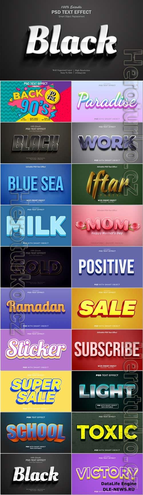 Psd text effect set vol 396