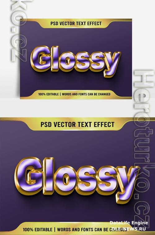 Psd Text 3D very beautiful Glossy