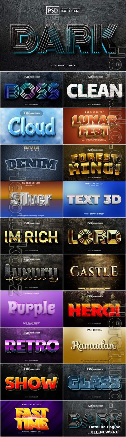 Psd text effect set vol 415