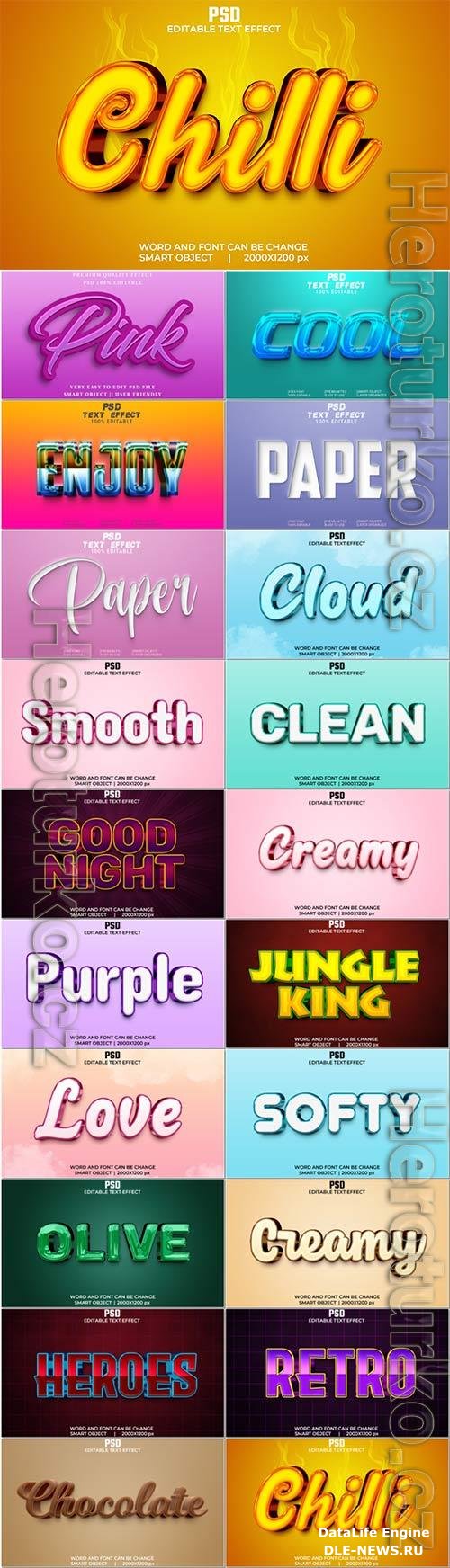 Psd text effect set vol 408