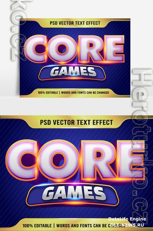 Beautiful text effect 3D Effect Games