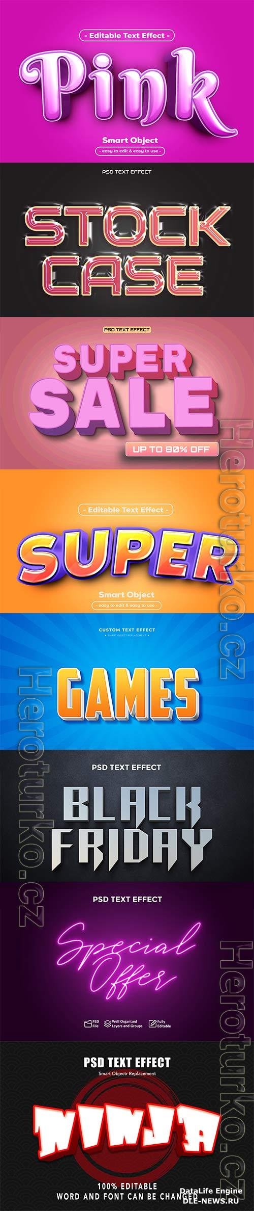 Psd text effect set vol 443