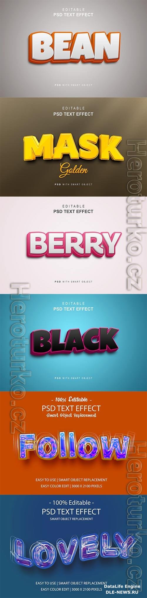 Psd text effect set vol 451