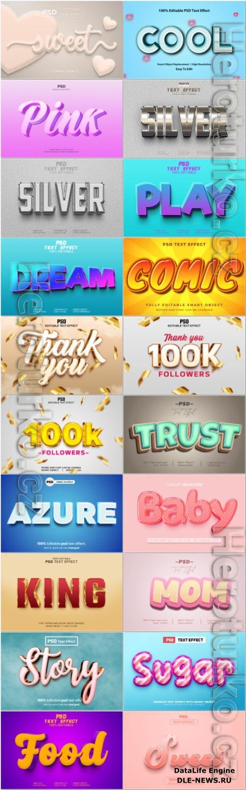 Psd text effect set vol 473