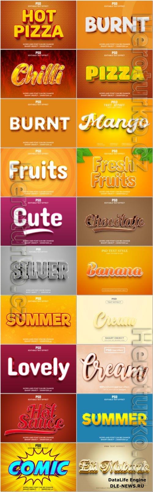 Psd text effect set vol 470