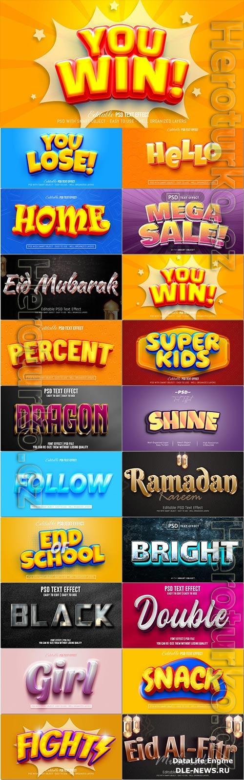 Psd text effect set vol 476