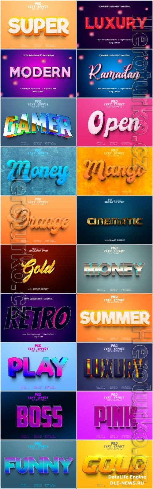 Psd text effect set vol 465