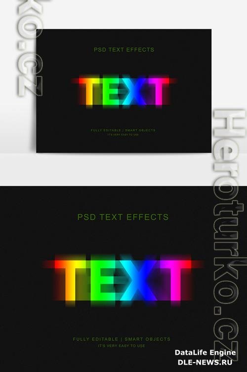 Psd colorful text effect style