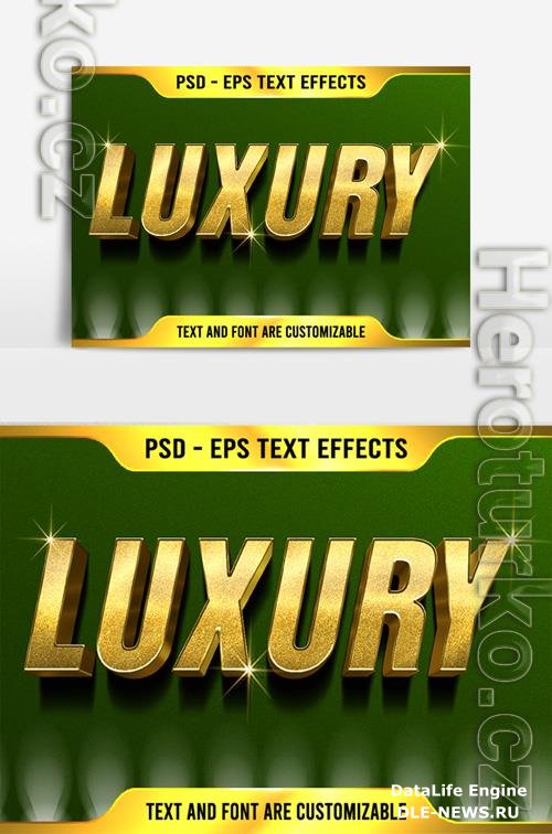 Golden luxory text effect